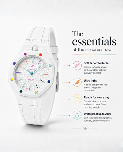 Royal Pop Silicone Bracelet - OTG ROZ ⎸ CONTRAST